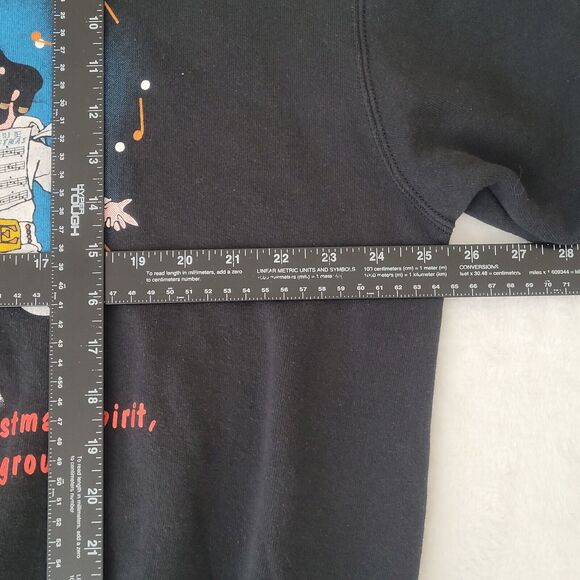Vintage 80's 90's Elvis Caricature Christmas Caroling Pullover Sweater 2XL XXL‎ - Picture 7 of 8